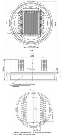 Схема габаритов фотодиодов ФД 305