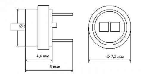 Схема габаритов фотодиодов ФД310М