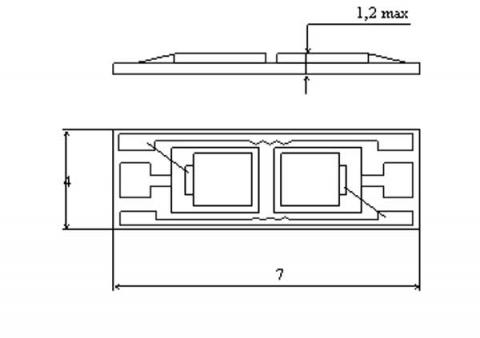 Схема габаритов фотодиодов ФД313М