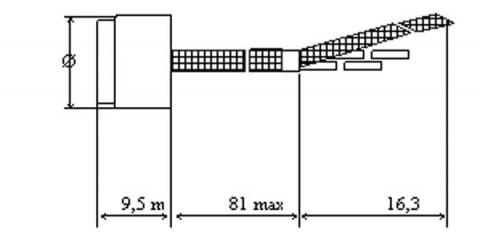 Схема габаритов фоторезисторов ФР127