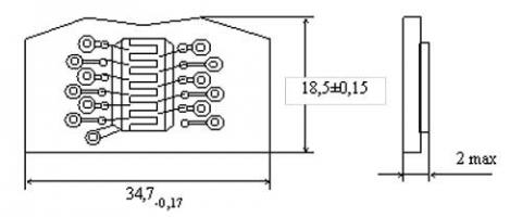 Схема габаритов фотодиодов ФД–148, ФД–149К, ФД 150М, ФД 150