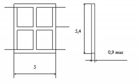 Схема габаритов фотодиода ФД299М