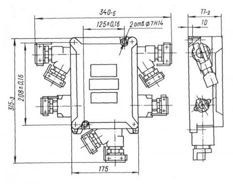 Схема габаритов ящика ЯК-245132