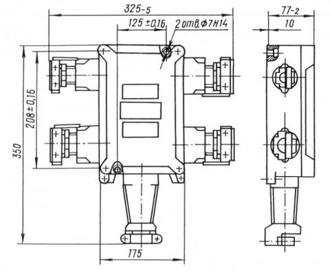 Схема габаритов ящика ЯК-32113213