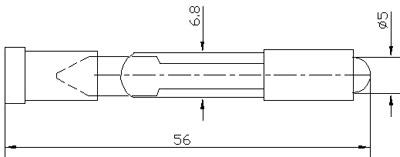 Рис.1. Габаритные размеры арматуры светодиодной АСКМ-С-12ЛТ-5