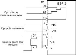 Схема внешних подключений блока БЭР-2