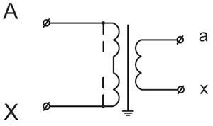 Рис.2. Принципиальная электрическая схема трансформатора напряжения НОЛ-10
