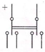 Рис.2. Схема электрическая тумблера 2ППН-45