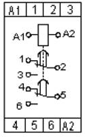 Рис.2. Схема подключения реле НЛ-6А-2