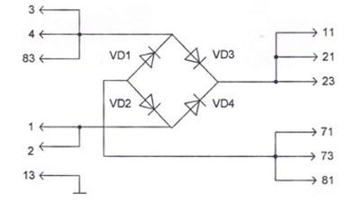 Схема электрическая принципиальная блока БВ-М