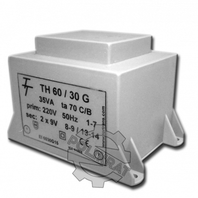 Малогабаритные трансформаторы для печатных плат ТН 60/30 G - фото