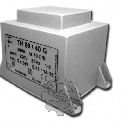 Малогабаритные трансформаторы для печатных плат ТН 66/40 G - фото