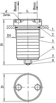 Схема фильтра С42-54А